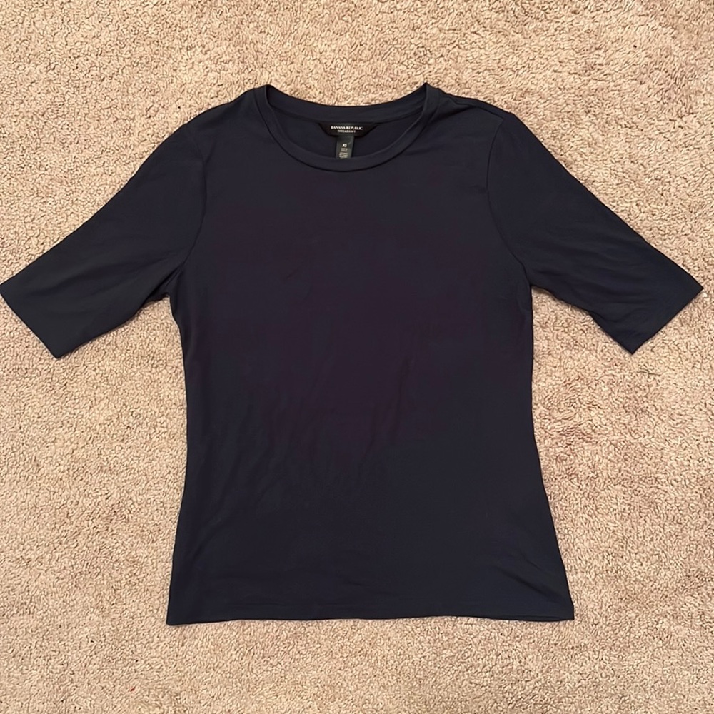 Banana Republic Threadsoft Elbow Sleeve Shirt